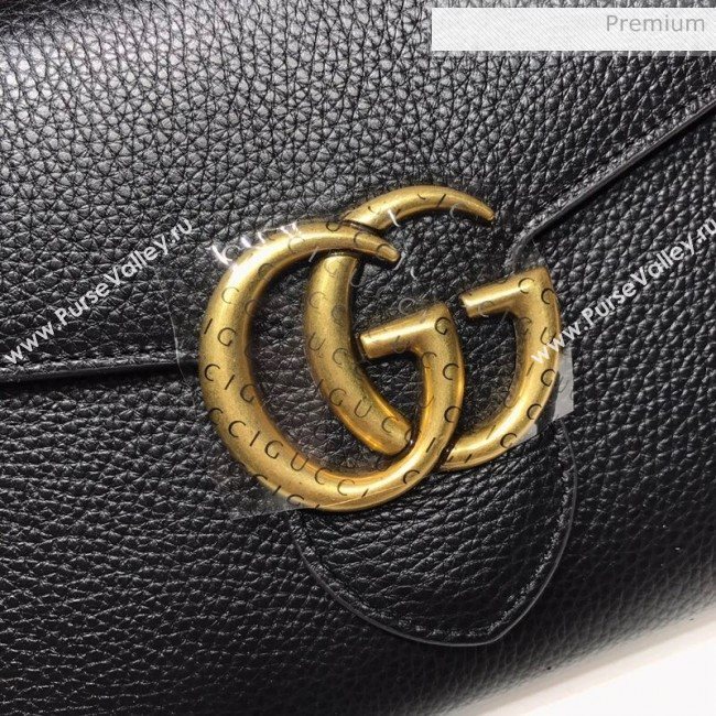 Gucci GG Marmonet Leather Mini Chain Bag 401232 Black (DLH-200313029)