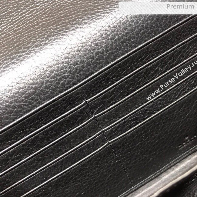 Gucci GG Marmonet Leather Mini Chain Bag 401232 Black (DLH-200313029)