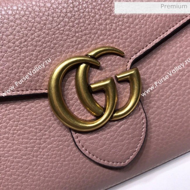 Gucci GG Marmonet Leather Mini Chain Bag 401232 Pink (DLH-200313030)
