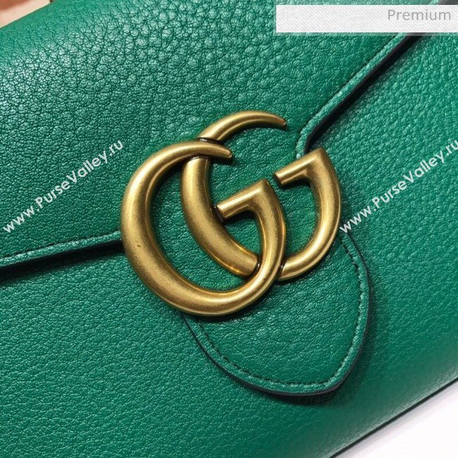 Gucci GG Marmonet Leather Mini Chain Bag 401232 Green (DLH-200313032)