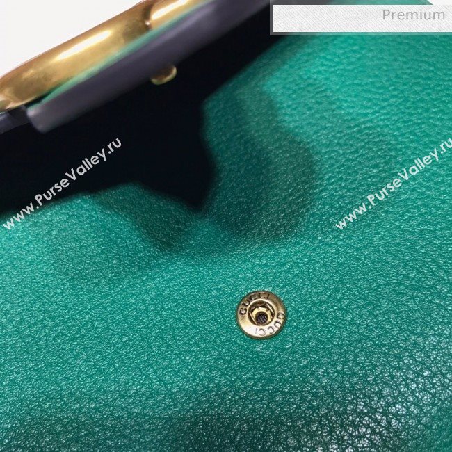 Gucci GG Marmonet Leather Mini Chain Bag 401232 Green (DLH-200313032)