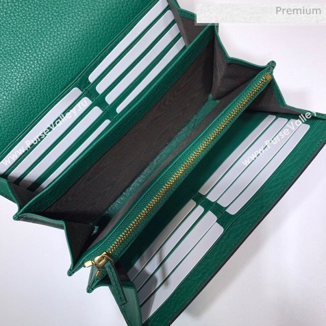 Gucci GG Marmonet Leather Mini Chain Bag 401232 Green (DLH-200313032)