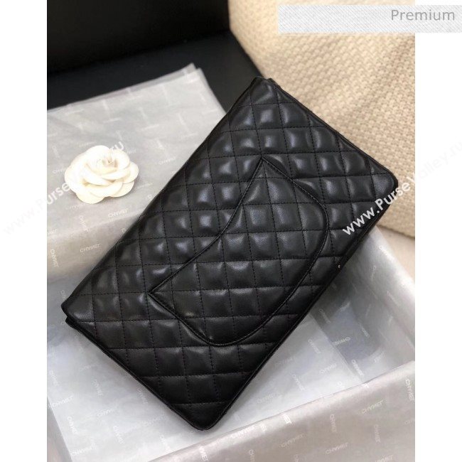 Chanel Quilted Lambskin Flap Clutch A57650 Black 2019 (YD-20031107)