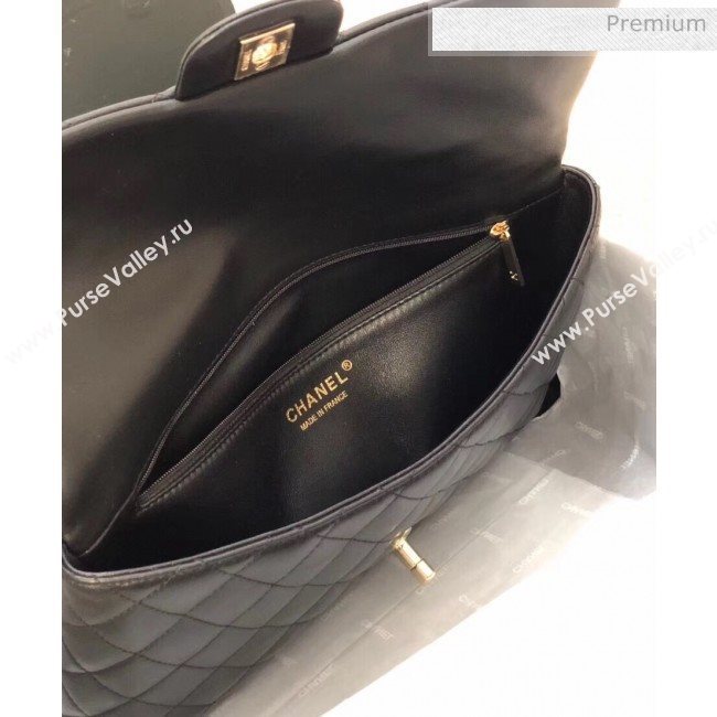 Chanel Quilted Lambskin Flap Clutch A57650 Black 2019 (YD-20031107)