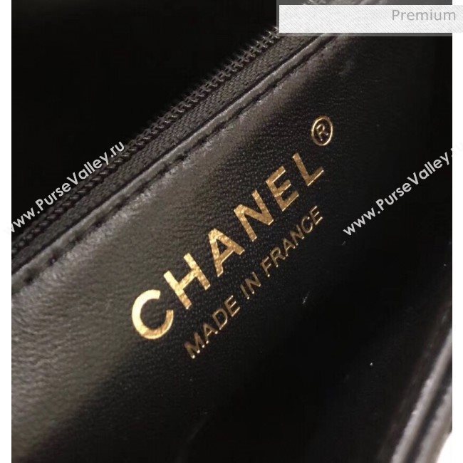 Chanel Quilted Lambskin Flap Clutch A57650 Black 2019 (YD-20031107)