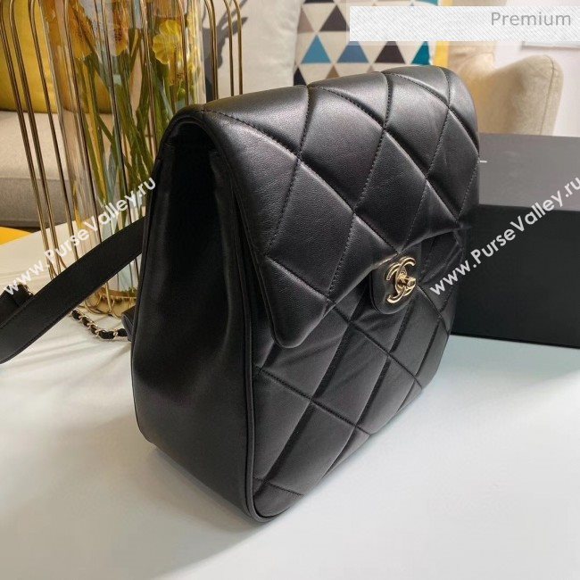 Chanel Quilted Lambskin Backpack AS1116 Black 2020 (KS-20031108)