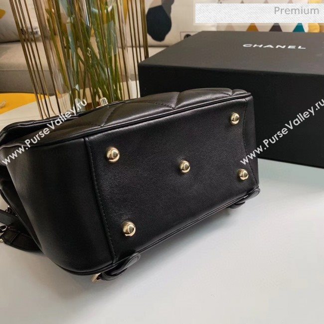 Chanel Quilted Lambskin Backpack AS1116 Black 2020 (KS-20031108)