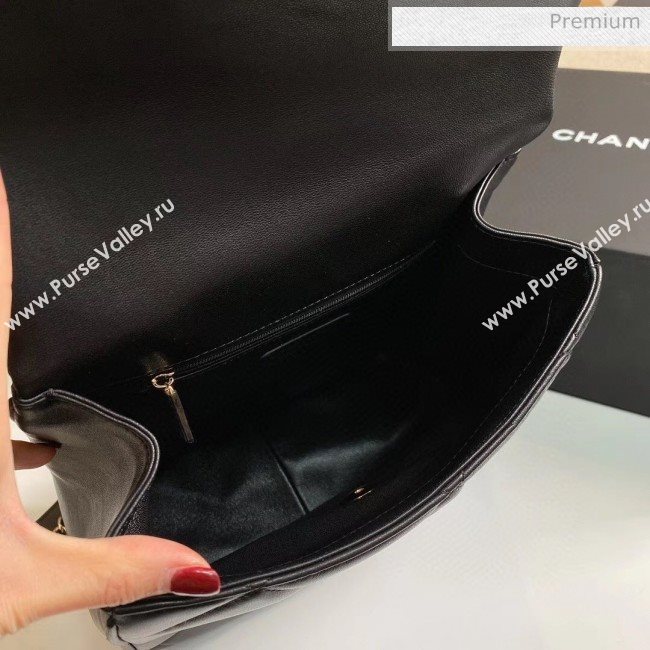 Chanel Quilted Lambskin Backpack AS1116 Black 2020 (KS-20031108)