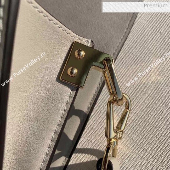 Louis Vuitton Dauphine Mini Smooth Leather Shoulder Bag M55837 Grey 2020 (KI-20031112)