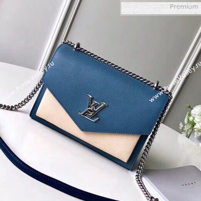 Louis Vuitton Mylockme BB Schoolbag Shaped Shoulder Bag M51418 Blue/Beige 2020 (KI-20031117)