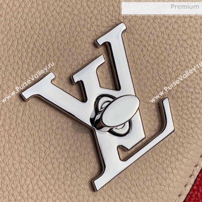 Louis Vuitton Mylockme Schoolbag Shaped Top Handle Bag M53891 Beige/Red/Black 2020 (KI-20031118)