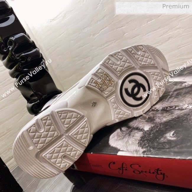 Chanel Colored Logo Print Sneakers G34360 Pink 2020 (XO-20031405)