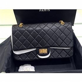 Chanel Original Quality 2.55 Reissue Size 227 Bag Black with gold hardware (SY-8061201)