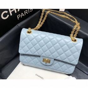 Chanel Original Quality 2.55 Reissue Size 227 Bag azure with gold hardware (shunyang-45)