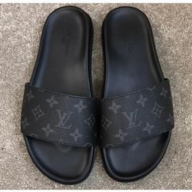 Louis Vuitton Waterfront Rubber Mules Monogram Eclipse Canvas (yiming-9061729)