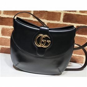 Gucci Double G Arli Medium Shoulder Bag 568857 Black 2019 (delihang-9061442)