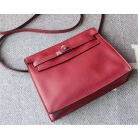 Hermes Kelly Danse Bag in Swift Leather Dark Red (AYAN-9062804)