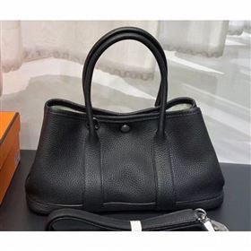 Hermes Mini Garden Party Bag in original togo leather Black (yvette-9062801)