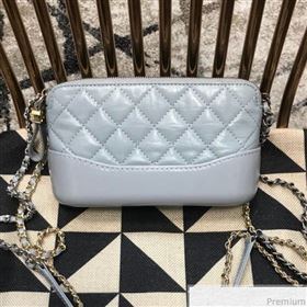Chanel Gabrielle Clutch on Chain/Mini Bag A94505 Light Blue 2019 (JDH-9032506)