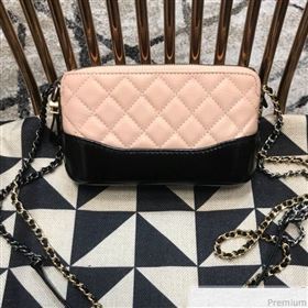 Chanel Gabrielle Clutch on Chain/Mini Bag A94505 Pink/Black 2019 (JDH-9032509)