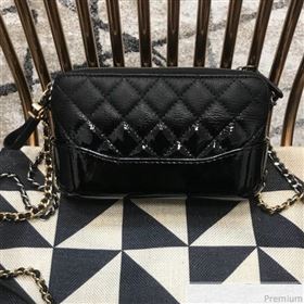 Chanel Gabrielle Clutch on Chain/Mini Bag in Grained Leather A94505 Black 2019 (JDH-9032512)