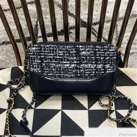 Chanel Gabrielle Clutch on Chain/Mini Bag A94505 Blue Tweed 2019 (JDH-9032516)