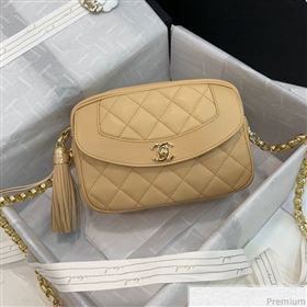 Chanel Lambskin Tassel Camera Case AS0001 Light Beige 2019 (PPP-9032519)