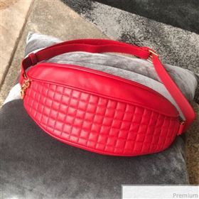 Celine Small Belt Bag C Charm in Quilted Calfskin 188153 Red 2019 (JDP-9032717)