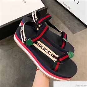 Gucci Multicolor Platform Flat Sandals 2019 (EM-9032806)