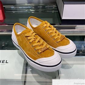 Chanel Suede Calfskin Sneakers G34760 Yellow 2019 (XO-9032819)