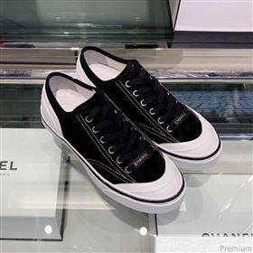 Chanel Suede Calfskin Sneakers G34760 Black 2019 (XO-9032818)