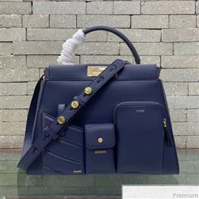 Fendi Peekaboo Regular Pocket Blue 2019 (AFEI-9032626)