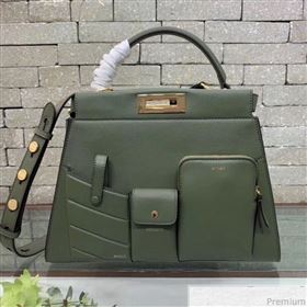 Fendi Peekaboo Regular Pocket Green 2019 (AFEI-9032625)