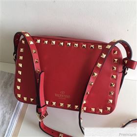 Valentino Rockstud Rolling Camera Shoulder Bag Red 2019 (JJ3-9032710)
