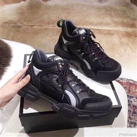 Gucci Flashtrek Sneaker 543289 Black/Silver 2018 (KL-9030813)