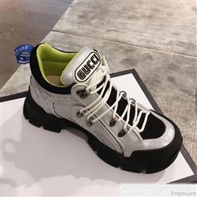 Gucci Flashtrek Sneaker Silver 2018 (KL-9030816)