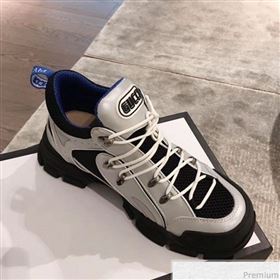 Gucci Flashtrek Sneaker Silver/Blue 2018 (KL-9030820)