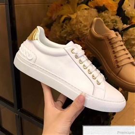 Givenchy White Calfskin Sneaker with Gold Tail 2018 (AQ-9032854)