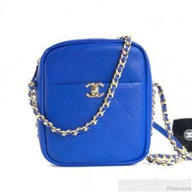 Chanel Lambskin Camera Case AS0139 Royal Blue 2019 (YD-9040308)