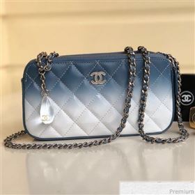 Chanel Gradual Clutch with Chain Blue 2019 (YD-9040311)