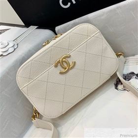 Chanel Grained Calfskin Waist Bag/Belt Bag AS0311 White 2019 (PPP-9040321)