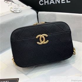 Chanel Grained Calfskin Waist Bag/Belt Bag AS0311 Black 2019 (PPP-9040322)
