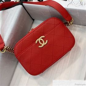 Chanel Grained Calfskin Waist Bag/Belt Bag AS0311 Red 2019 (PPP-9040323)