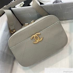 Chanel Grained Calfskin Waist Bag/Belt Bag AS0311 Gray 2019 (PPP-9040324)