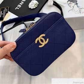 Chanel Grained Calfskin Waist Bag/Belt Bag AS0311 Blue 2019 (PPP-9040325)