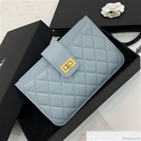 Chanel Buckle Card Holder Light Blue (PPP-9040328)