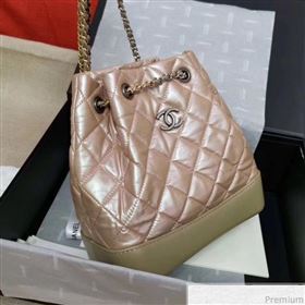 Chanel Iridescent Aged Calfskin Gabrielle Backpack A94502 Pink 2019 (GANE-9040331)