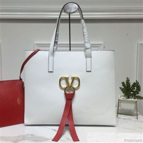 Valentino Large VRING Shopping Tote White 2019 (XYD-9040354)