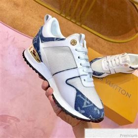 Louis Vuitton Run Away Sneaker 1A4WP1 Blue Monogram Denim/White 2019 (SIYA-9030839)