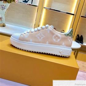 Louis Vuitton Stellar Sneaker in Monogram Flower Print Fabric Light Brown 2019 (SIYA-9030842)